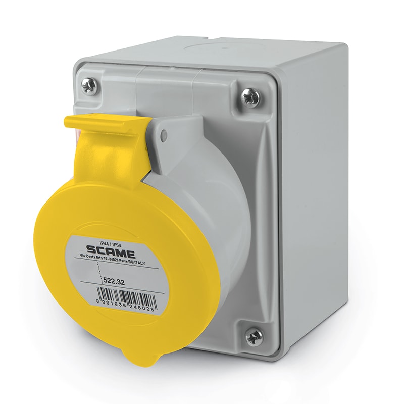 SCAME PARRE - PRESA PAR.C/DIR.3P+T 32A 44 4H 522.3251