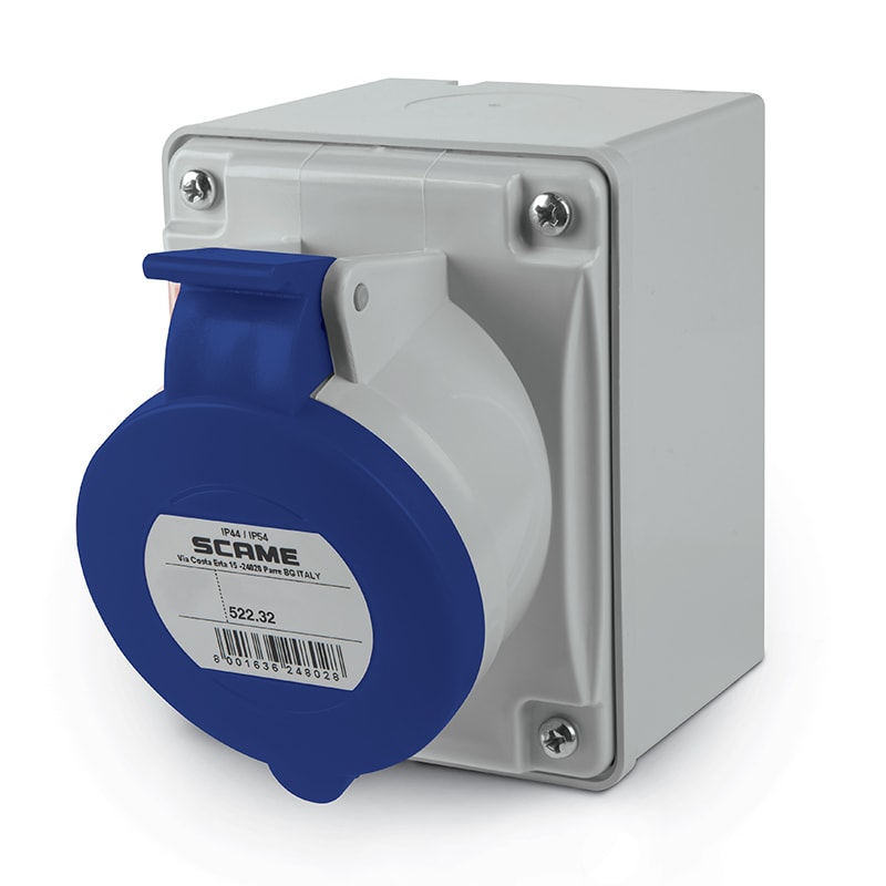 SCAME PARRE - PRESA PAR.C/DIR.3P+T+N 32A 44 9H 522.3255