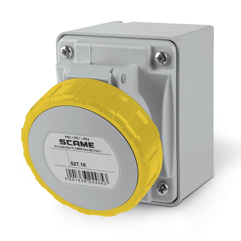 SCAME PARRE - PRESA PAR.C/DIR.3P+T 16A 67 4H 527.1651