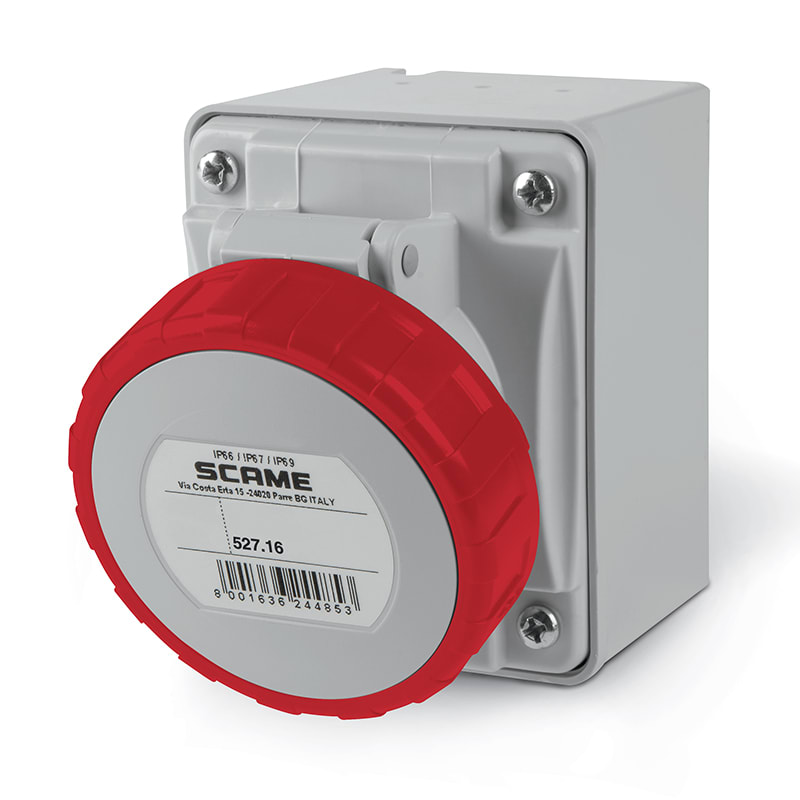 SCAME PARRE - PRESA PAR.C/DIR.2P+T 16A 67 9H 527.1658