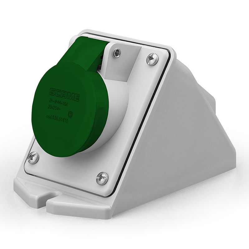 SCAME PARRE - PRESA PARETE C/INCL.2P 16A <50V  2H IP44 530.016112