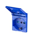 SCAME PARRE - PRESA INCASSO P40 16A 250V IP54 50X60 570.2051