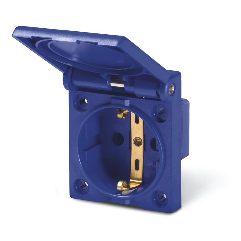 SCAME PARRE - PRESA INCASSO TEDESCA CON SHUTTER 50X60 570.2062-SW