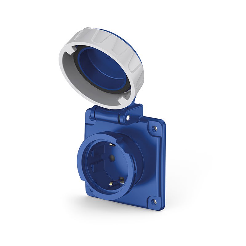 SCAME PARRE - PRESA DA INCASSO FLANGIA 75X75MM GERMAN 570.7562