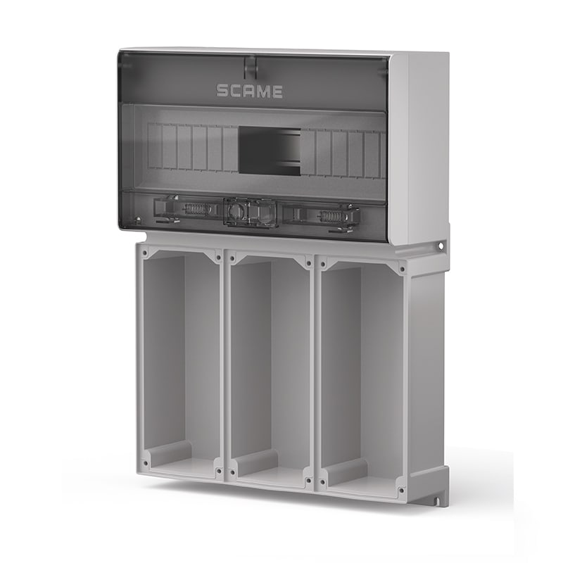 SCAME PARRE - BASE + CENTRALINO X 3 PRESE 16/32A