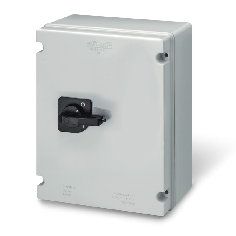 SCAME PARRE - INT. DI MANOVRA/SEZ. 160A 3P+N IP55 590.EMD16005