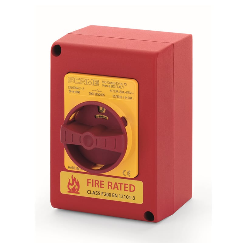 SCAME PARRE - INT. DI MANOVRA/SEZ. 40A 3P+N IP66 590.F2EM4005