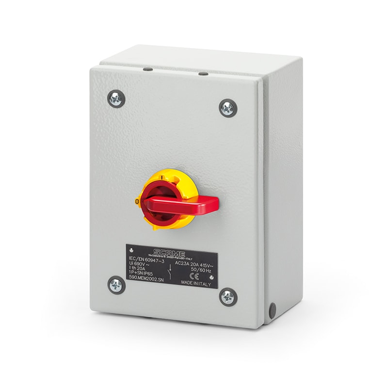 SCAME PARRE - INT. DI MANOVRA/SEZ. 16A 8P IP65 590.MEM1608