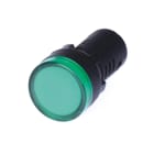 SCAME PARRE - SPIA LUMINOSA D22 - 220V - LED VERDE 590.PLML2L220