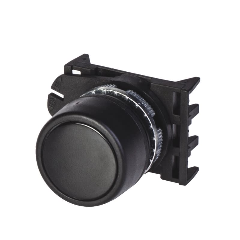 SCAME PARRE - PULSANTE RASATO NERO 590.PPRN8