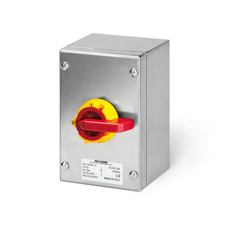 SCAME PARRE - ISOLATORS IN ACCIAIO 32A 3P+N EMERGENZA 590.SEM3205