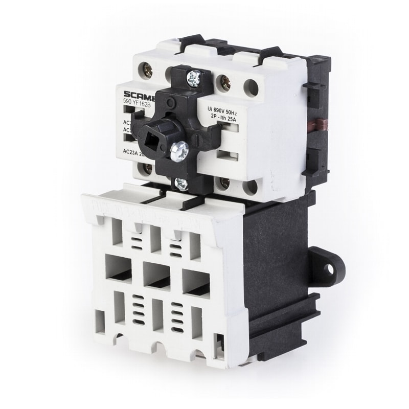SCAME PARRE - FRUTTO INTERRUT.C/BASE PORTAFUS. 2P 32A