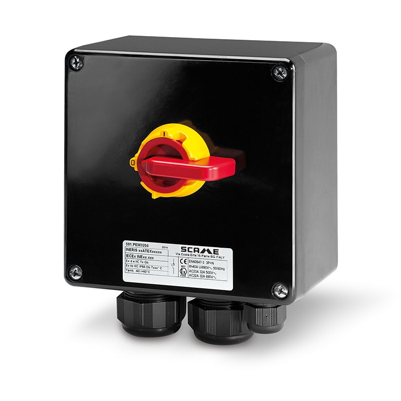 SCAME PARRE - DISP. COM. EMERGENZA EX GD 3/4P 20A GRP 591.PEM2004-A