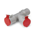SCAME PARRE - ADATTATORE 2X3P+T 380V 32A IP44