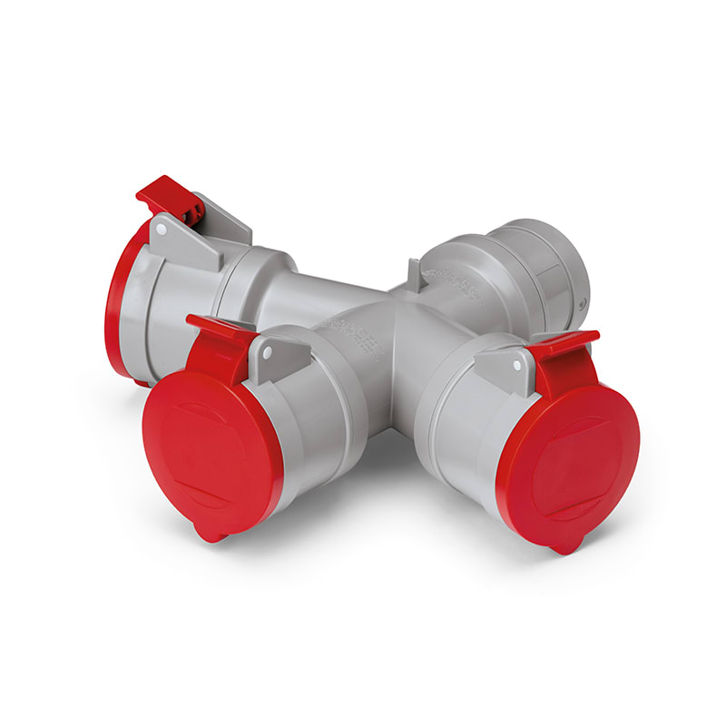 SCAME PARRE - ADATTATORE 3X3P+N+T 380V 16A IP44