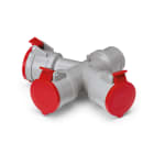 SCAME PARRE - ADATTATORE 3X3P+N+T 380V 16A IP44