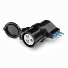SCAME PARRE - ADATTATORE 10/16 -CEE17 NERO