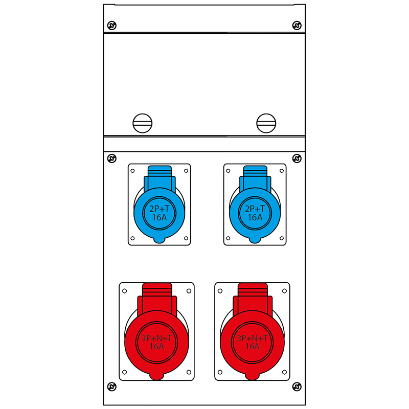 SCAME PARRE - QUADRO DISTR. PORTATILE BLOCK4 630.4000-006