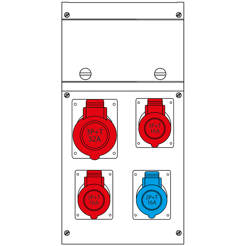 SCAME PARRE - QUADRO DISTR. PORTATILE BLOCK4