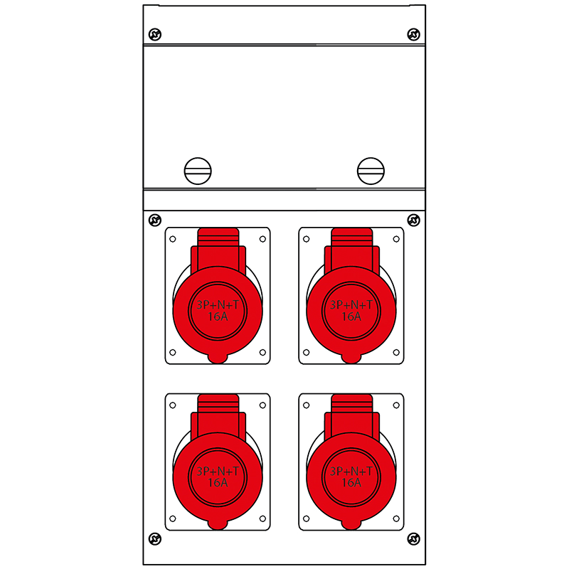 SCAME PARRE - QUADRO DISTR. PORTATILE BLOCK4 630.4006-188