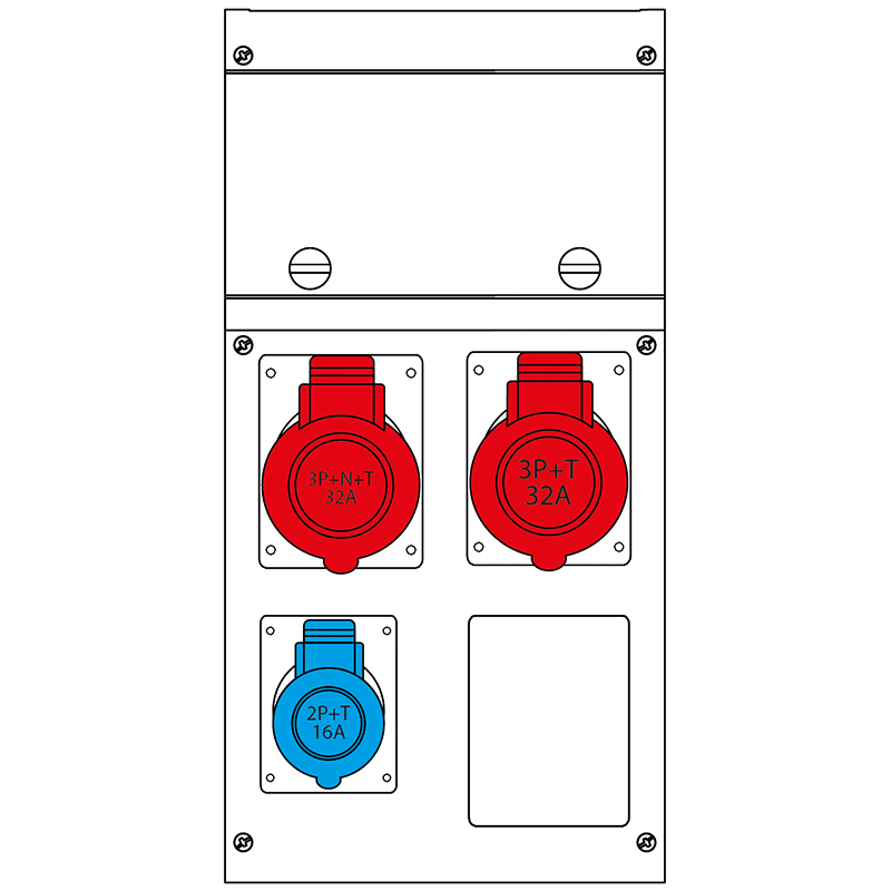 SCAME PARRE - QUADRO DISTR. PORTATILE BLOCK4