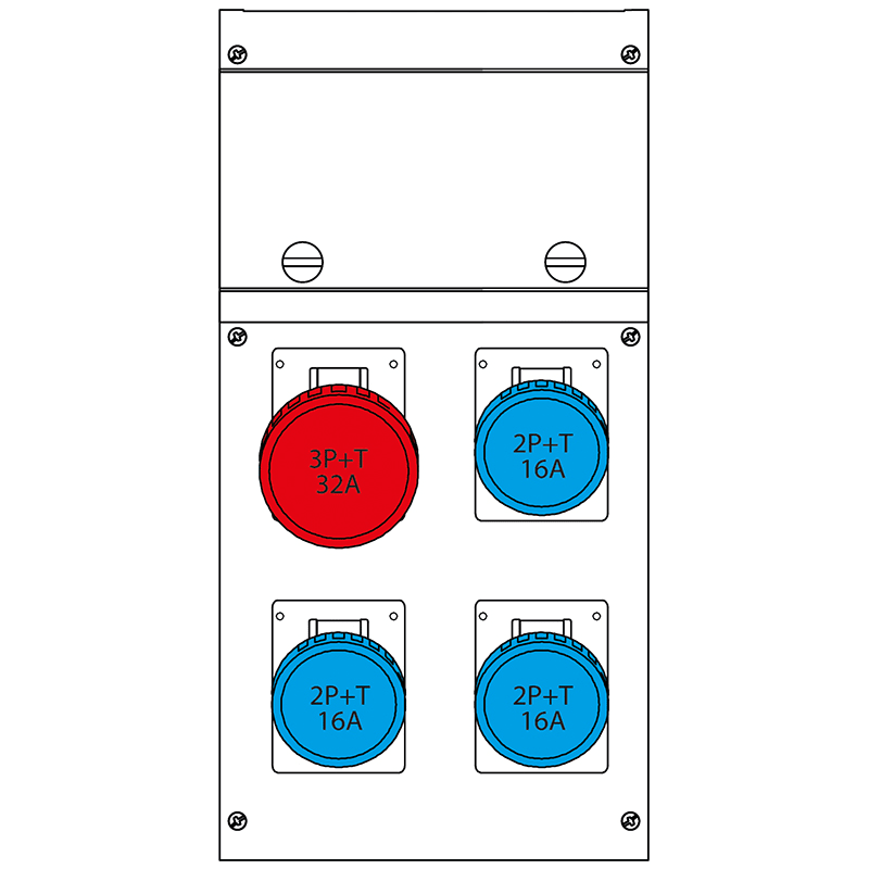 SCAME PARRE - QUADRO DISTR. PORTATILE BLOCK4