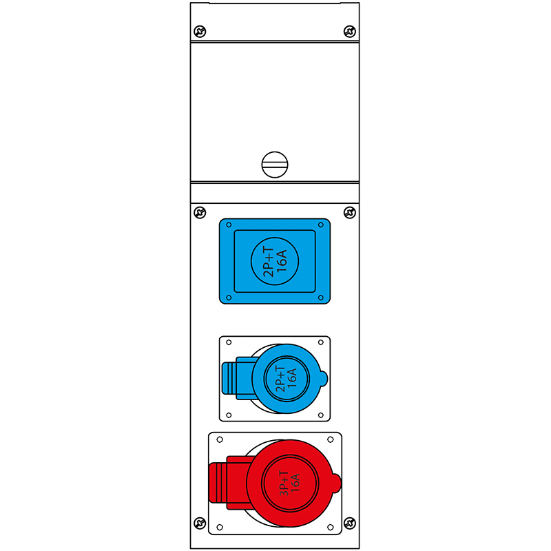 SCAME PARRE - QUADRO DISTR. DA PARETE BLOCK3 632.3000-052