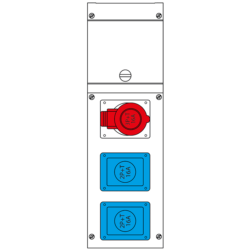 SCAME PARRE - QUADRO DISTR. DA PARETE BLOCK3