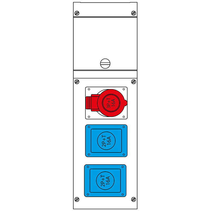 SCAME PARRE - QUADRO DISTR. DA PARETE BLOCK3