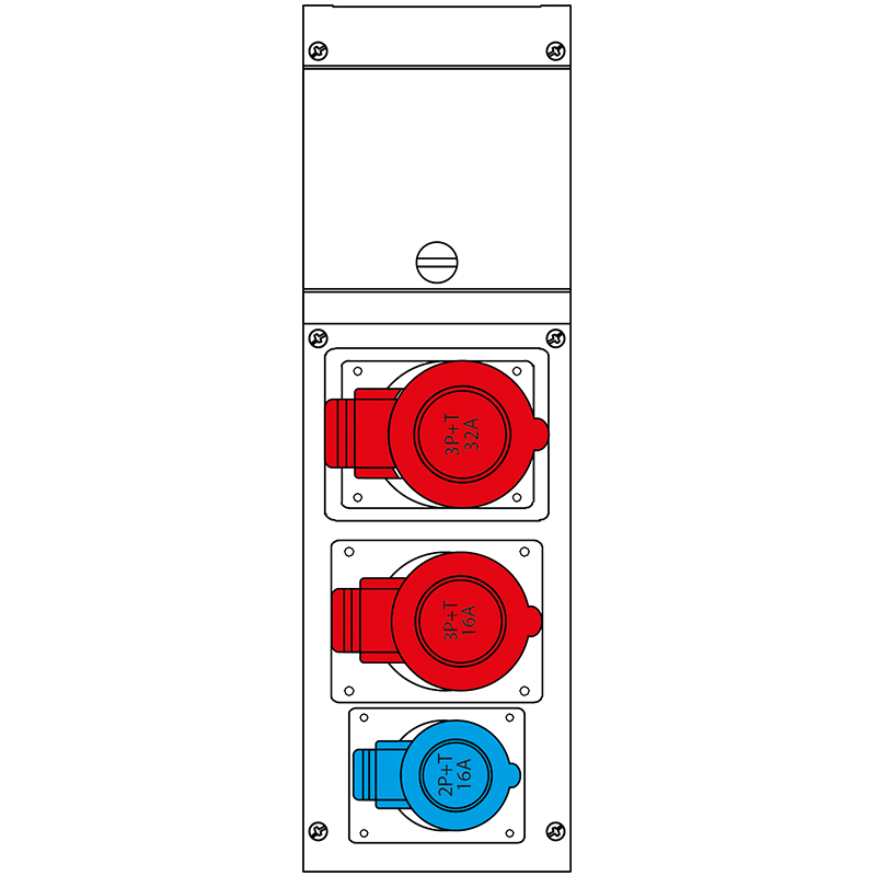 SCAME PARRE - QUADRO DISTR. DA PARETE BLOCK3 632.3006-324
