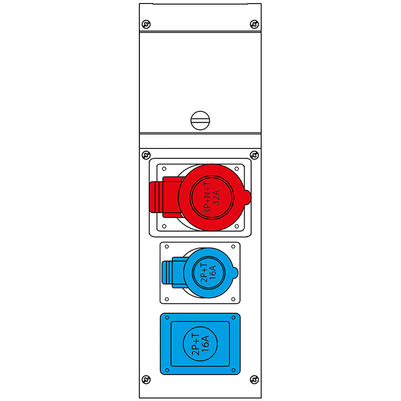 SCAME PARRE - QUADRO DISTR. DA PARETE BLOCK3 632.3006-406