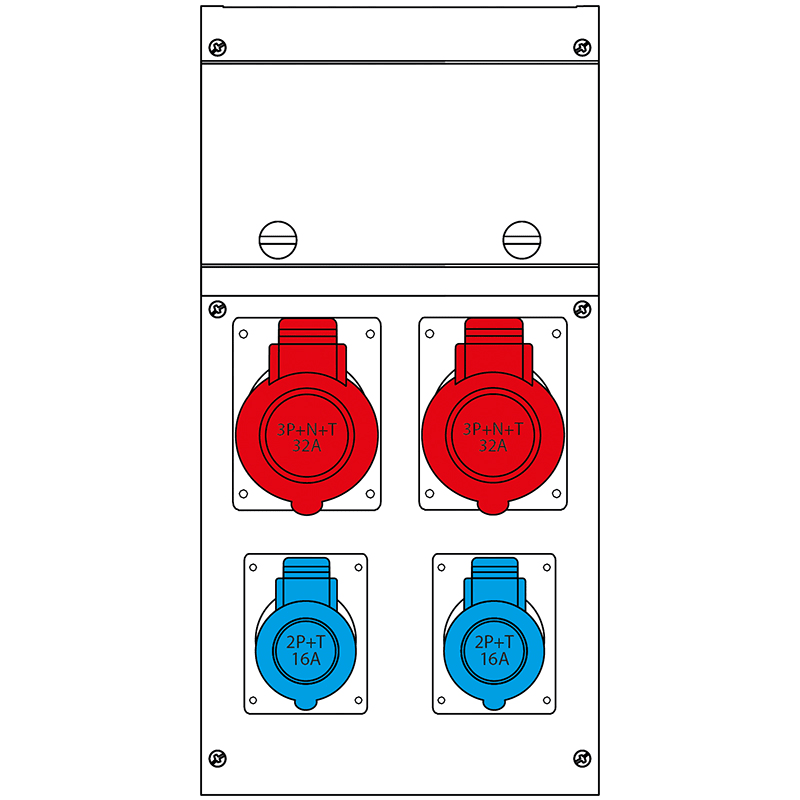 SCAME PARRE - QUADRO DISTR. DA PARETE BLOCK4 632.4006-405