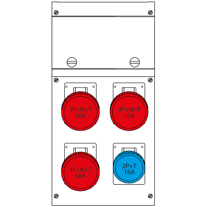 SCAME PARRE - QUADRO DISTR. DA PARETE BLOCK4