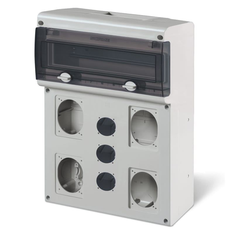 SCAME PARRE - QUADRO VUOTO BLOCK5 C/FORI X 7 PR.(4+3)