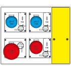 SCAME PARRE - MBOX2 CON SPINA VOLANTE PRESE C/FUSIBILI