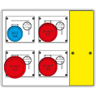 SCAME PARRE - MBOX2 CON MORSETTIERA PRESE S/FUSIBILI