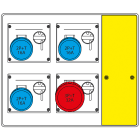 SCAME PARRE - MBOX2 CON MORSETTIERA PRESE S/FUSIBILI
