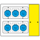 SCAME PARRE - MBOX2 CON MORSETTIERA PRESE S/FUSIBILI 656.7026-639