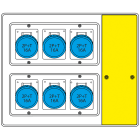 SCAME PARRE - MBOX2 CON SPINA VOLANTE PRESE S/FUSIBILI