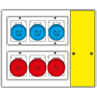 SCAME PARRE - MBOX2 CON SPINA VOLANTE PRESE S/FUSIBILI