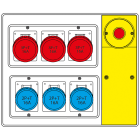 SCAME PARRE - MBOX2 CON SPINA+EMERGENZA PR.S/FUSIBILI