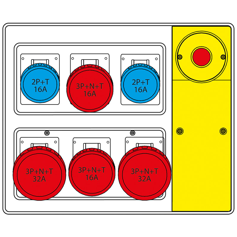 SCAME PARRE - MBOX2 MORSET. + EMERGENZA PR. S/FUSIBILI 656.7926-721