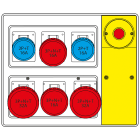 SCAME PARRE - MBOX2 MORSET. + EMERGENZA PR. S/FUSIBILI 656.7926-721