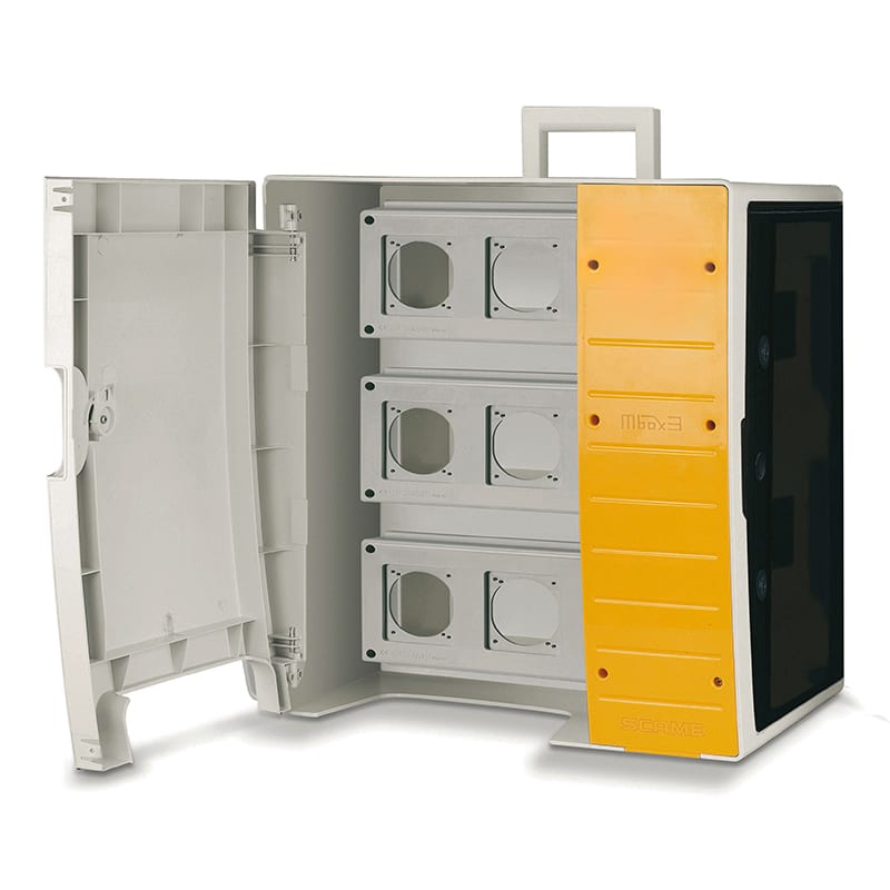 SCAME PARRE - QUADRO MBOX3 VUOTO X 9 OPTIMA  CON PORTA