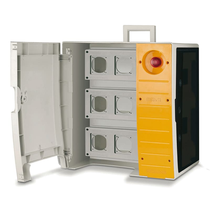 SCAME PARRE - QUADRO MBOX3VUOTO X 9OPTIMA C/PORTA + EM 657.0938-000