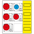 SCAME PARRE - MBOX3 CON MORSETTIERA PRESE C/FUSIBILI