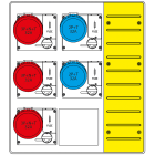 SCAME PARRE - MBOX3 CON MORSETTIERA PRESE C/FUSIBILI