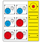 SCAME PARRE - MBOX3 CON SPINA+EMERGENZA PR.S/FUSIBILI