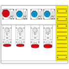 SCAME PARRE - MBOX5 CON MORSETTIERA   PRESE C/FUSIBILI