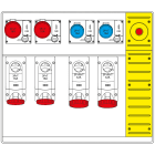 SCAME PARRE - MBOX5 MORSETTIERA+EMERGENZA PRESE C/FUS.